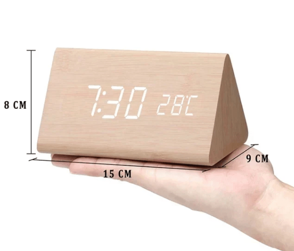 Timbrix - Voice-Activated Triangular LED Desk Clock