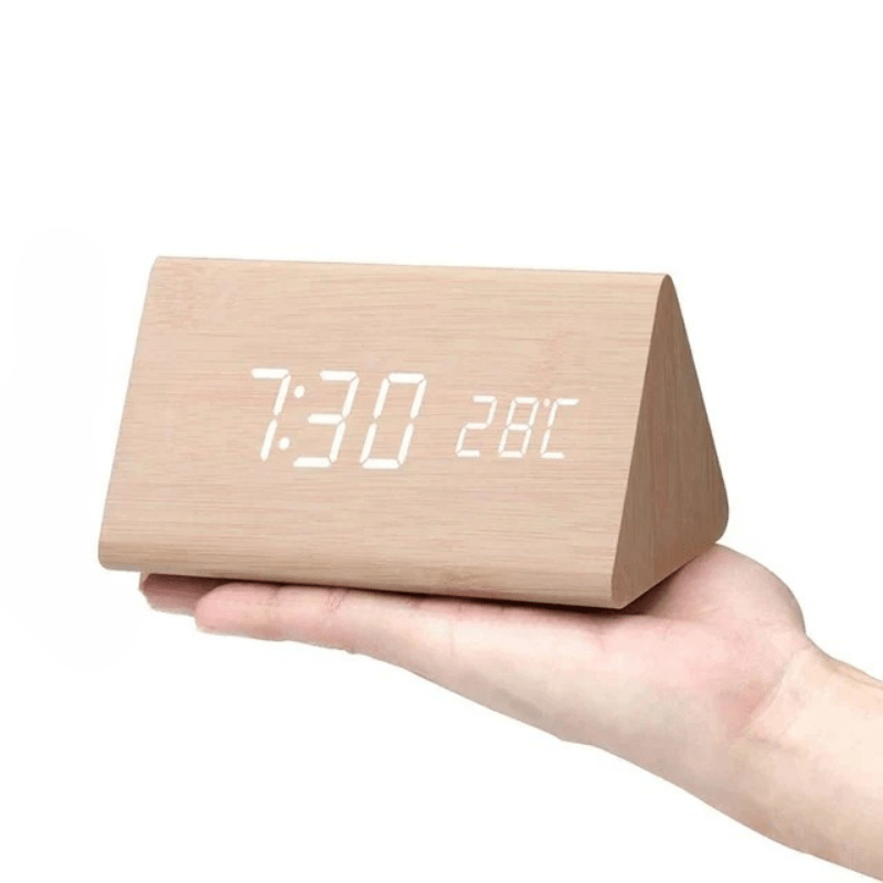 Timbrix - Voice-Activated Triangular LED Desk Clock