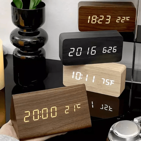 Timbrix - Voice-Activated Triangular LED Desk Clock