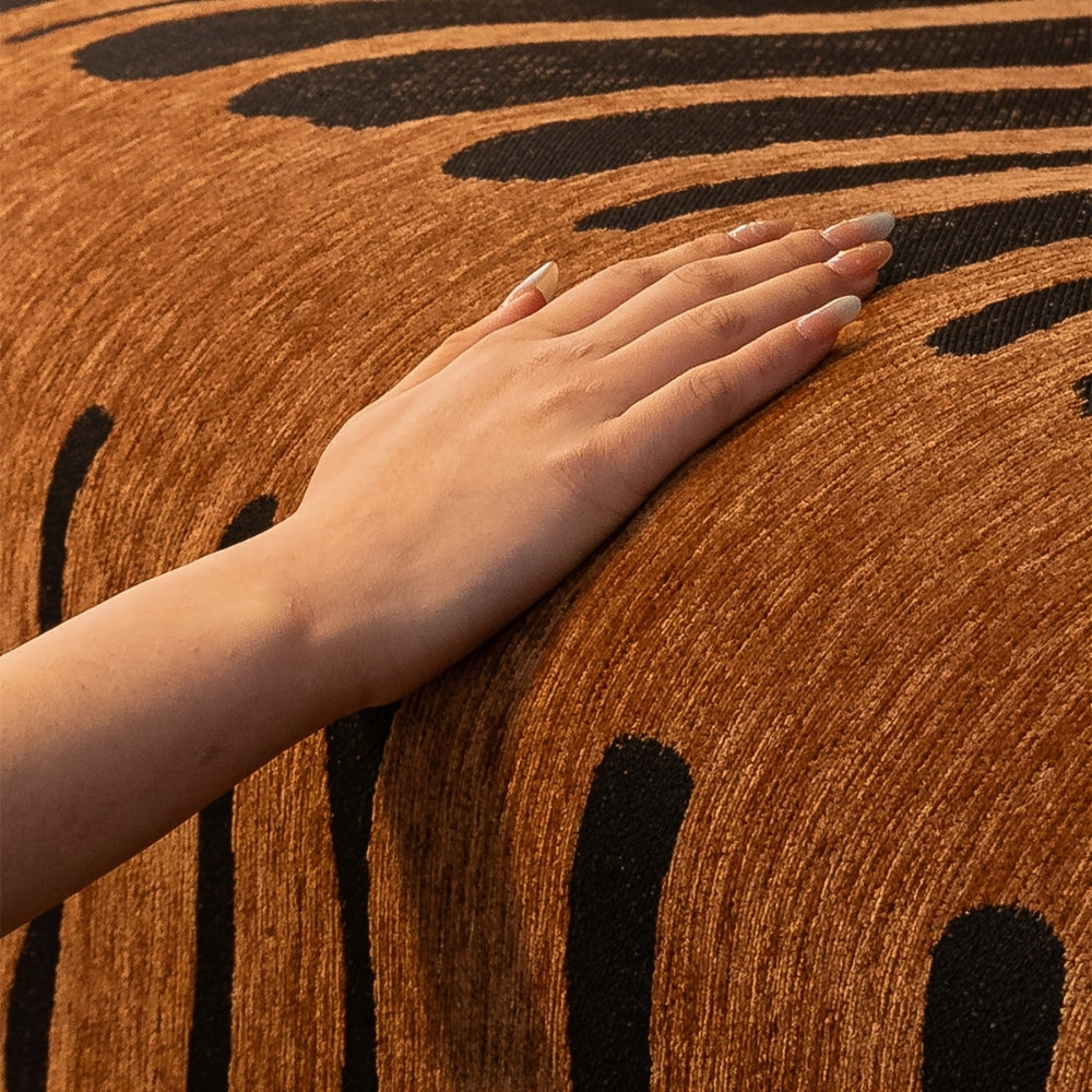 Tribal Geometric Chenille Couch Cover
