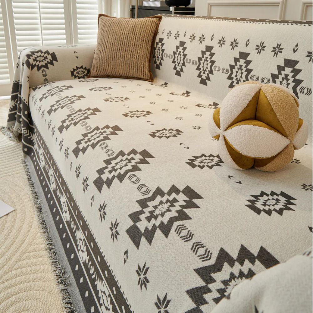 Tribal Harmony Reversible Couch Cover