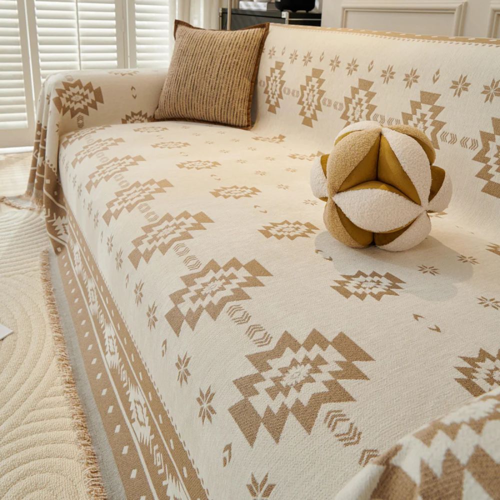 Tribal Harmony Reversible Couch Cover