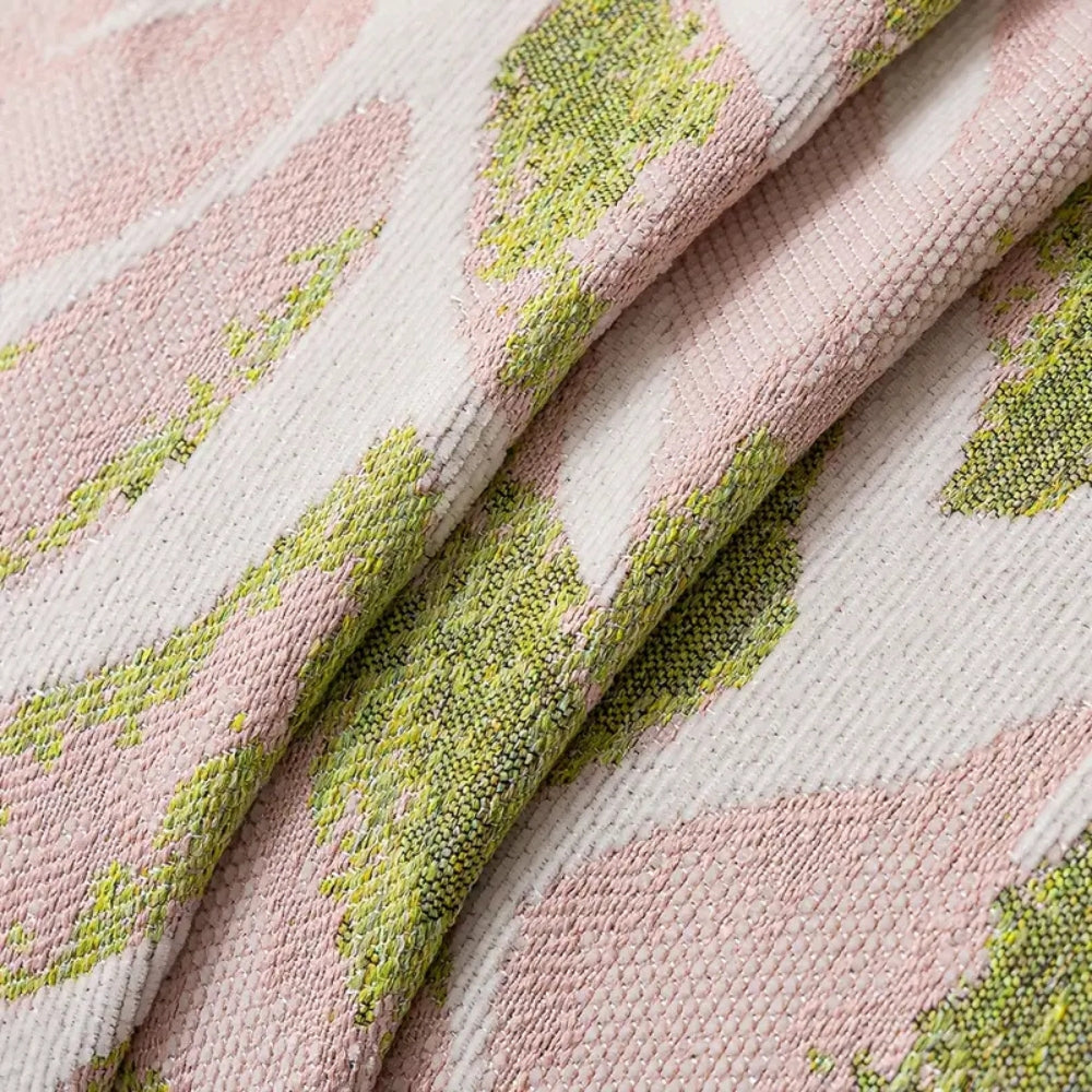 Verdure Leaf Pattern Chenille Couch Cover