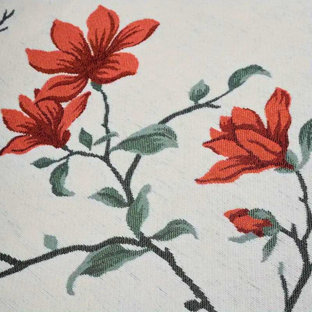 Vintage Floral Chenille Couch Cover