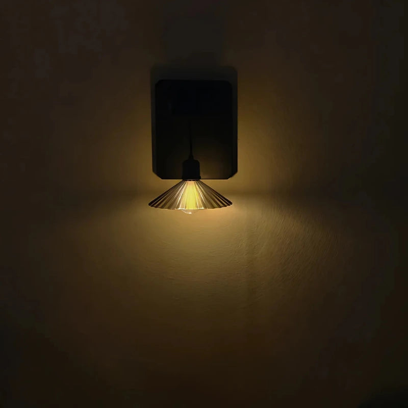 Outdoor Wall Light With Hanging Shade And Dusk Sensor