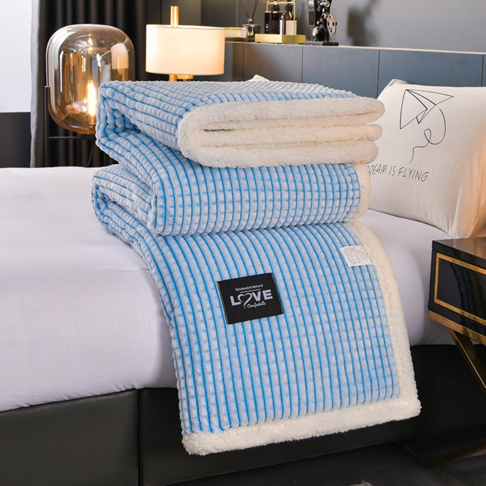 Warm Waffle Sherpa Blanket