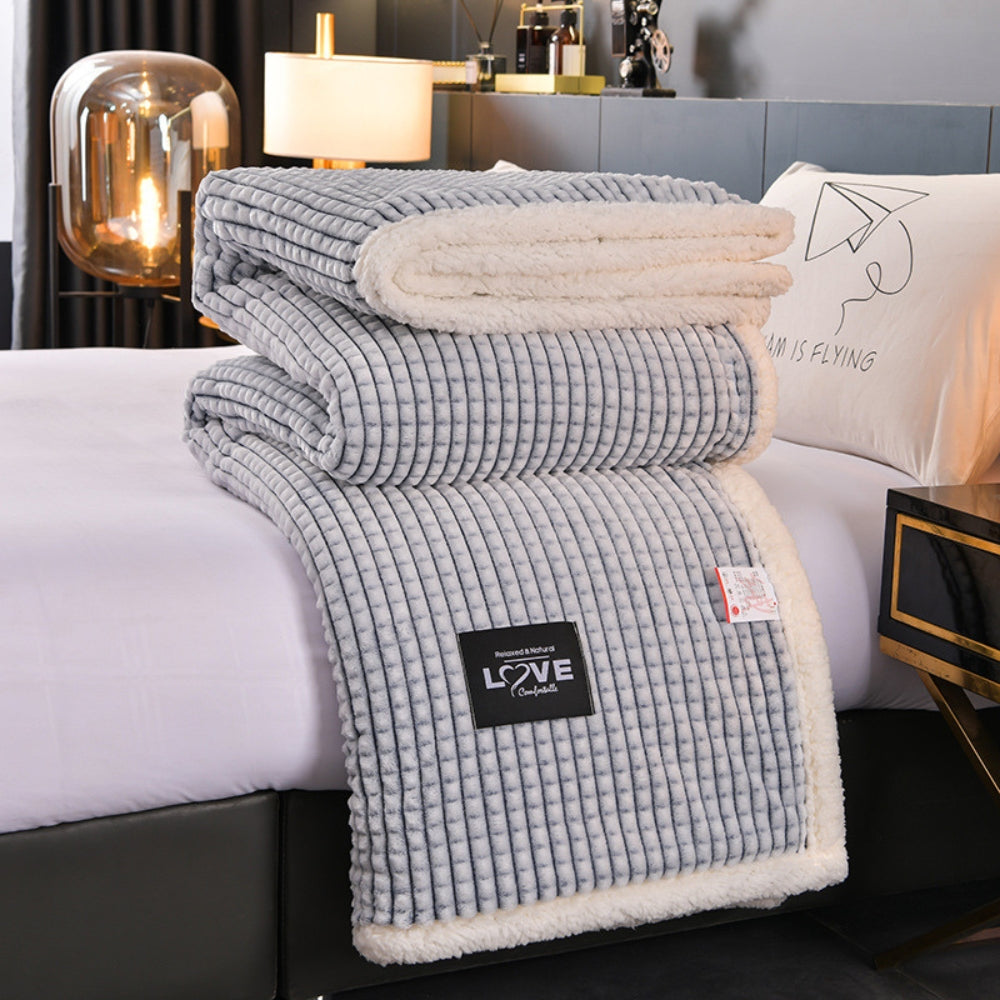 Warm Waffle Sherpa Blanket