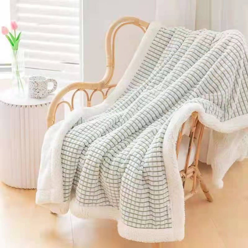 Warm Waffle Sherpa Blanket