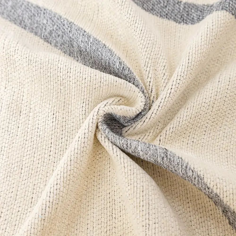 Wave Lines Chenille Couch Covers