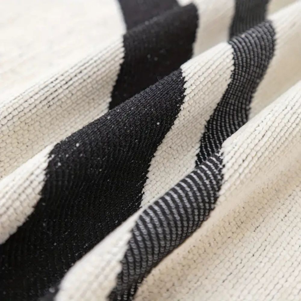 Wave Lines Chenille Couch Covers