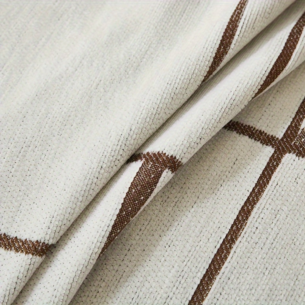 Wavy Stripe Boho Couch Cover