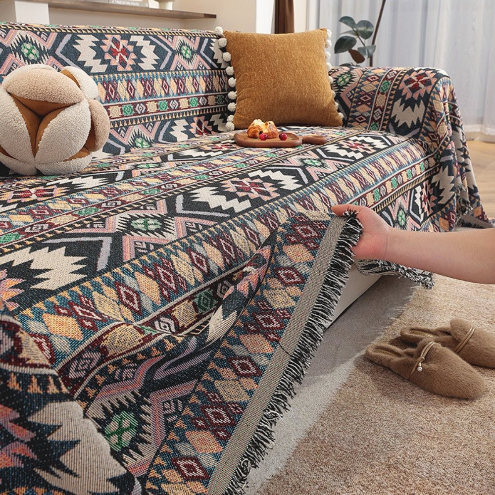 Zarela Boho Chenille Couch Cover