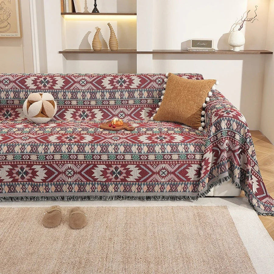 Zarela Boho Chenille Couch Cover