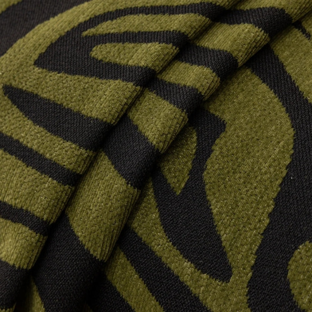 Zentara Chenille Zebra Geometric Couch Cover