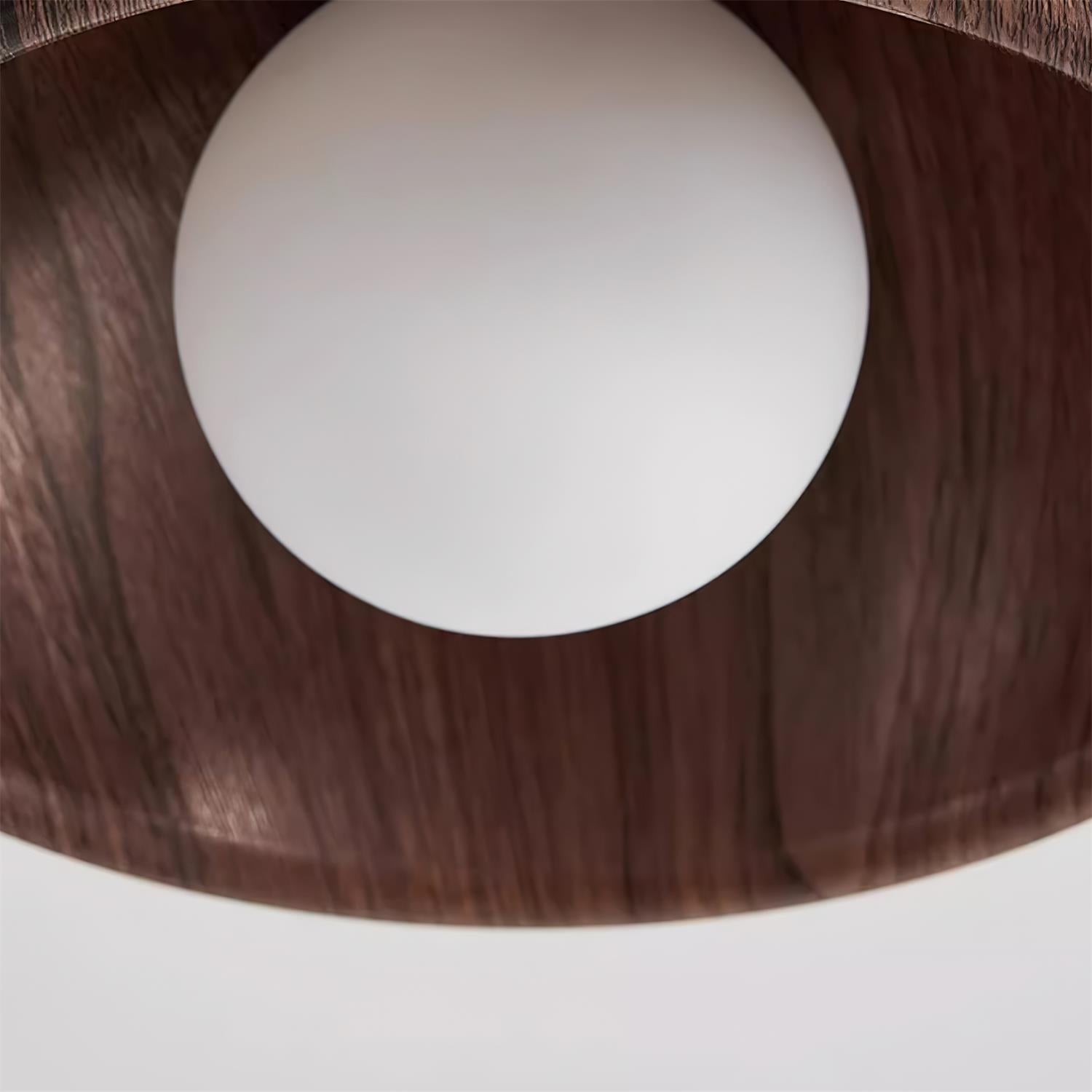 Modern Ceiling Light Wood Flush Mount Minimalist LED Fixture