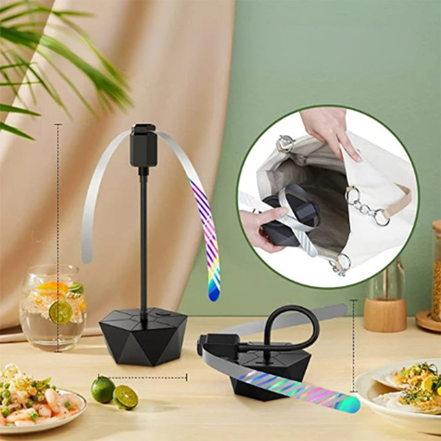 Table Top Fly Repellent Fan Rotating Insect Deterrent Tool