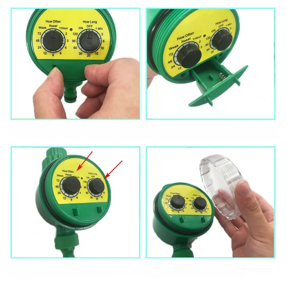Drip Irrigation System with Automatic Timer for Garden Plants