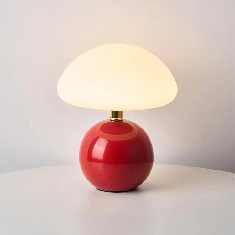 Modern Glass Mushroom Table Lamp