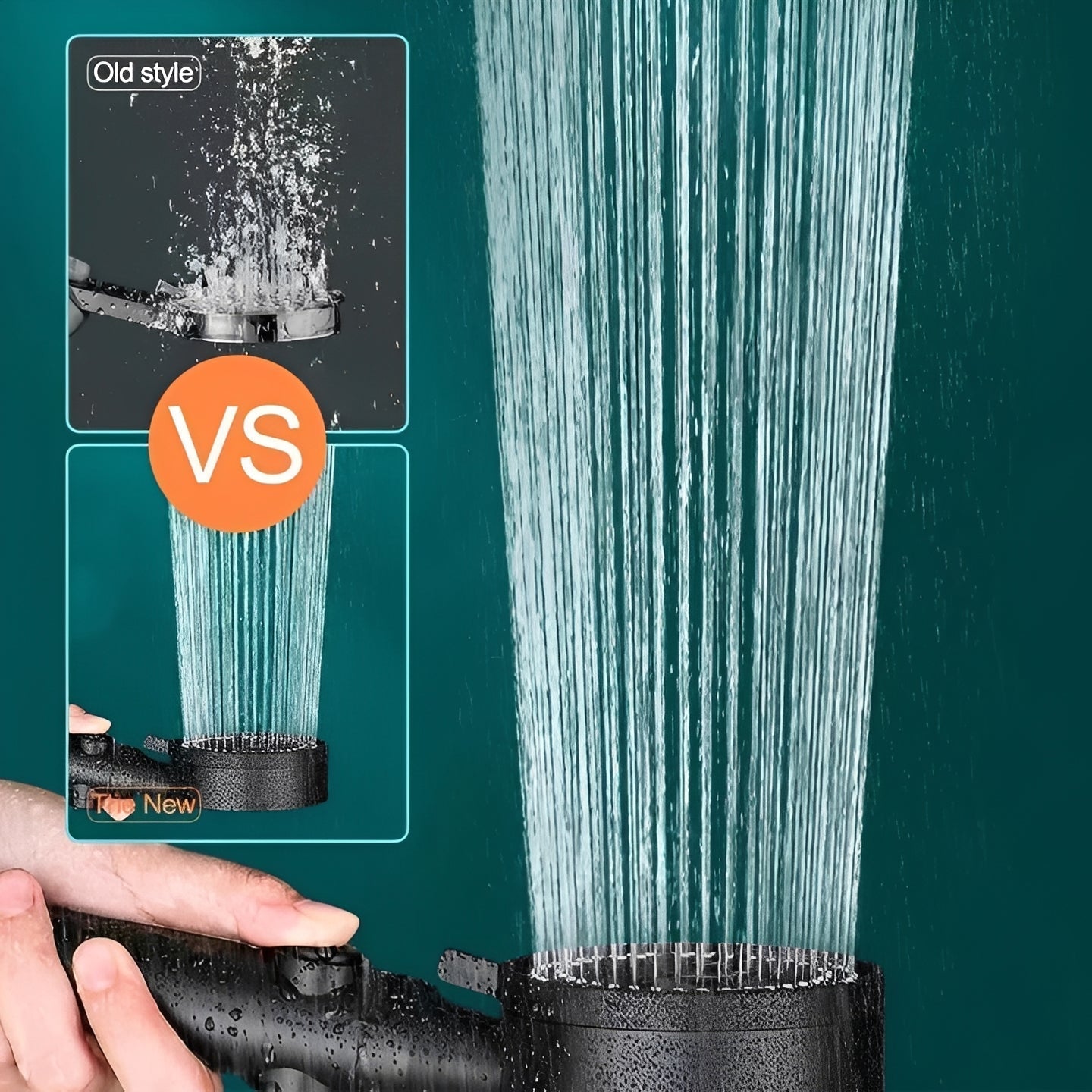 Versatile High Pressure Filtered Shower Head with 5 Modes