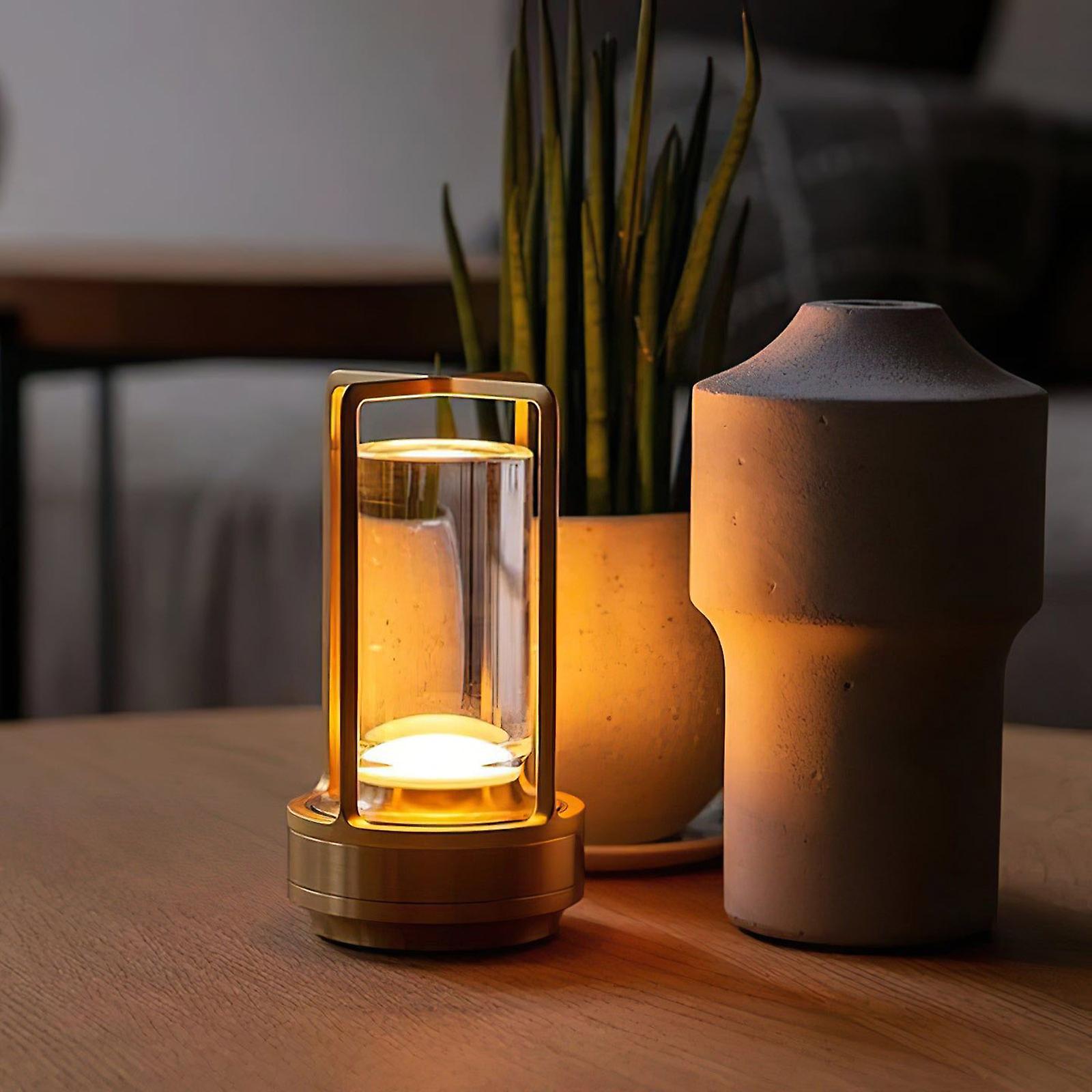 LumiCage | Table Lamp – Wireless Touch Control & Adjustable Light