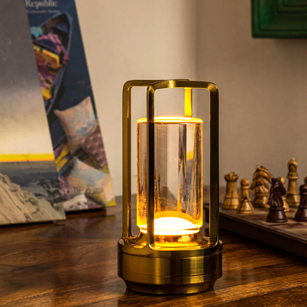 LumiCage | Table Lamp – Wireless Touch Control & Adjustable Light