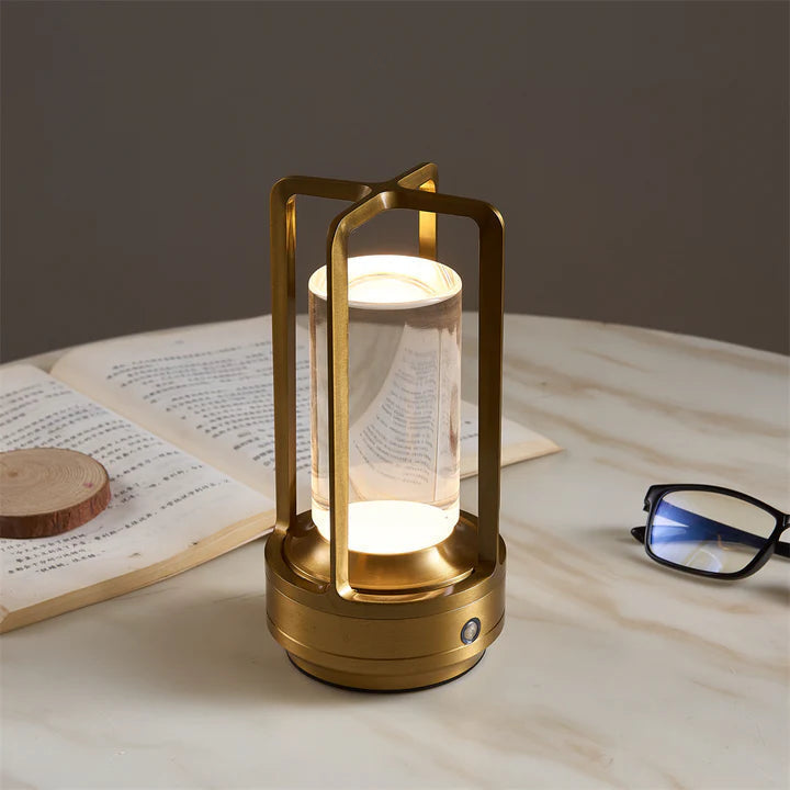 LumiCage | Table Lamp – Wireless Touch Control & Adjustable Light