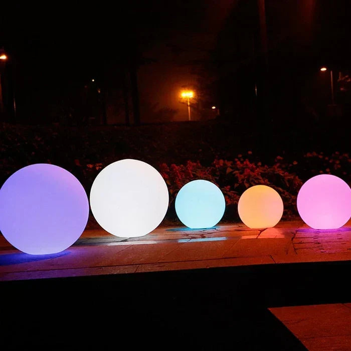 LuminAura | Spherical LED Garden Light – 16-Colour Ambient Glow