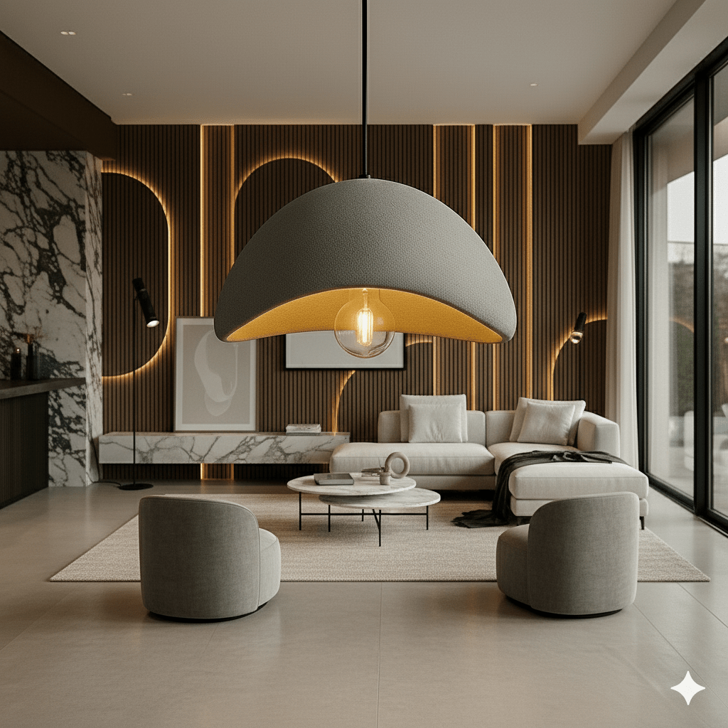 LumiVetra | Pendant Ceiling Light – Dimmable Glass Elegance