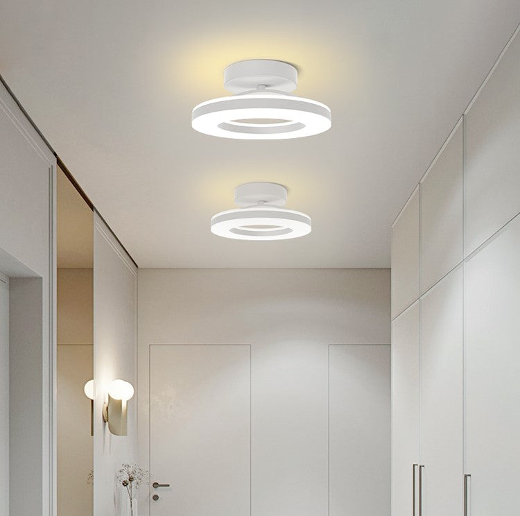 Modern Circular LED Ceiling Light with Ring Design