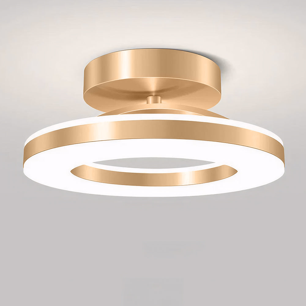 Modern Circular LED Ceiling Light with Ring Design