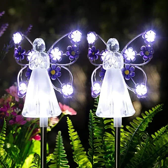 SereniGlow | Solar Angel LED Garden Light – Elegant Outdoor Illumination