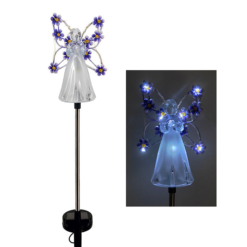 SereniGlow | Solar Angel LED Garden Light – Elegant Outdoor Illumination