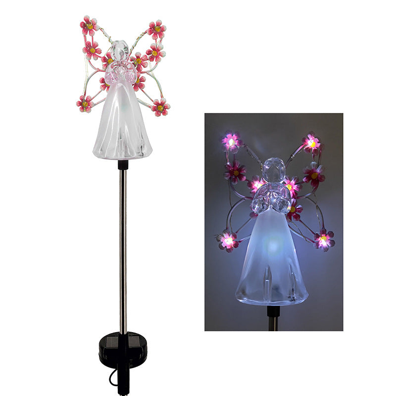 SereniGlow | Solar Angel LED Garden Light – Elegant Outdoor Illumination