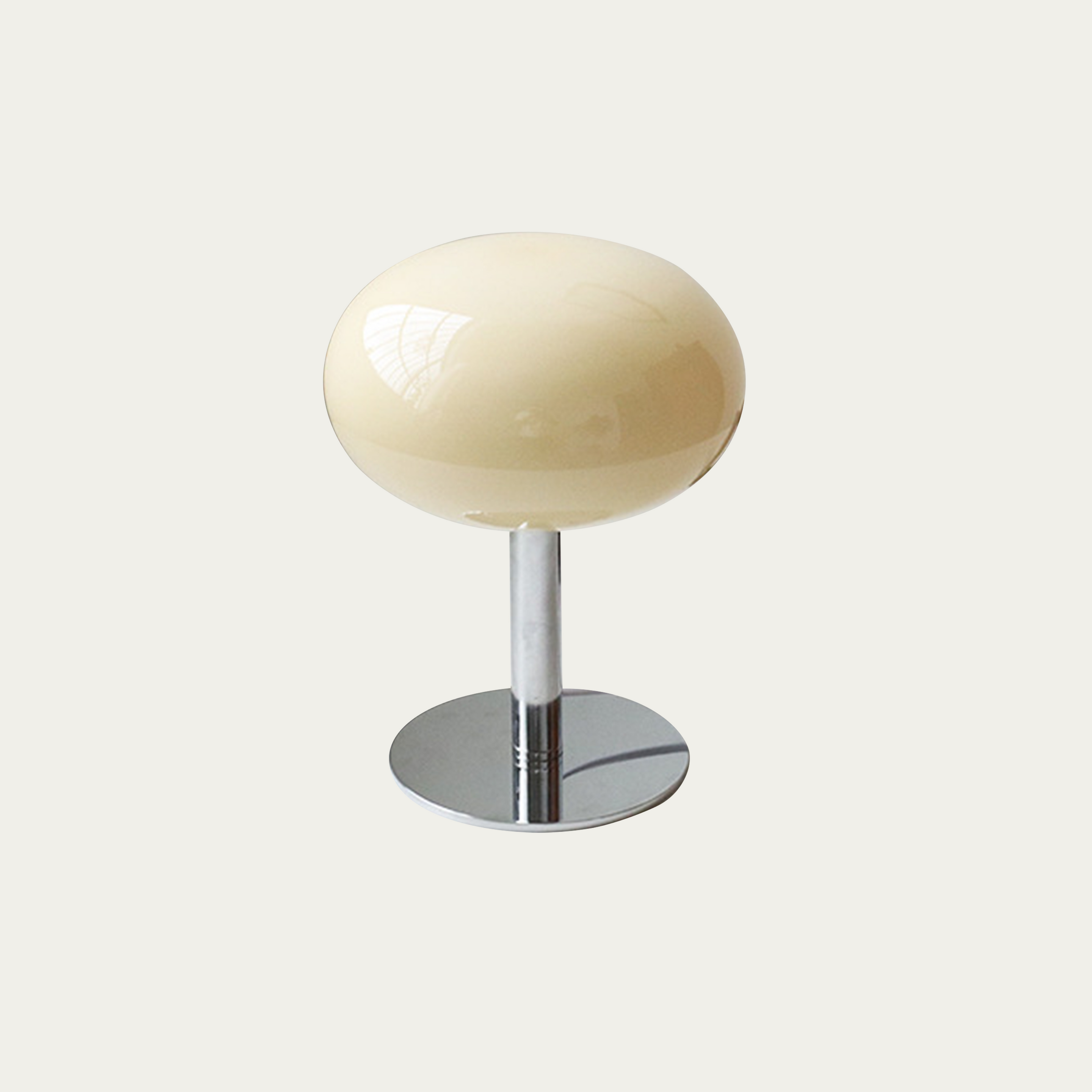 Bauhaus Glass Table Lamp with Dome Shade