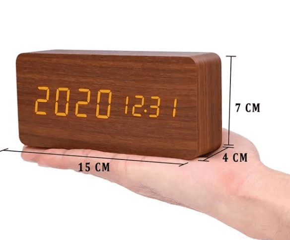 VocaTone | LED Alarm Clock – Minimalist Sound-Activated Display