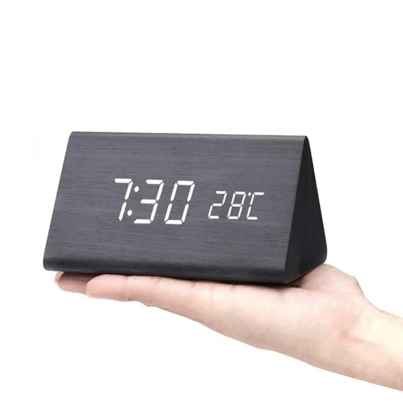 VocaTone | LED Alarm Clock – Minimalist Sound-Activated Display