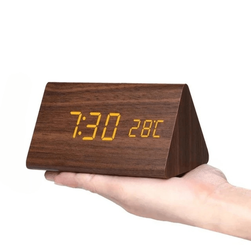 VocaTone | LED Alarm Clock – Minimalist Sound-Activated Display