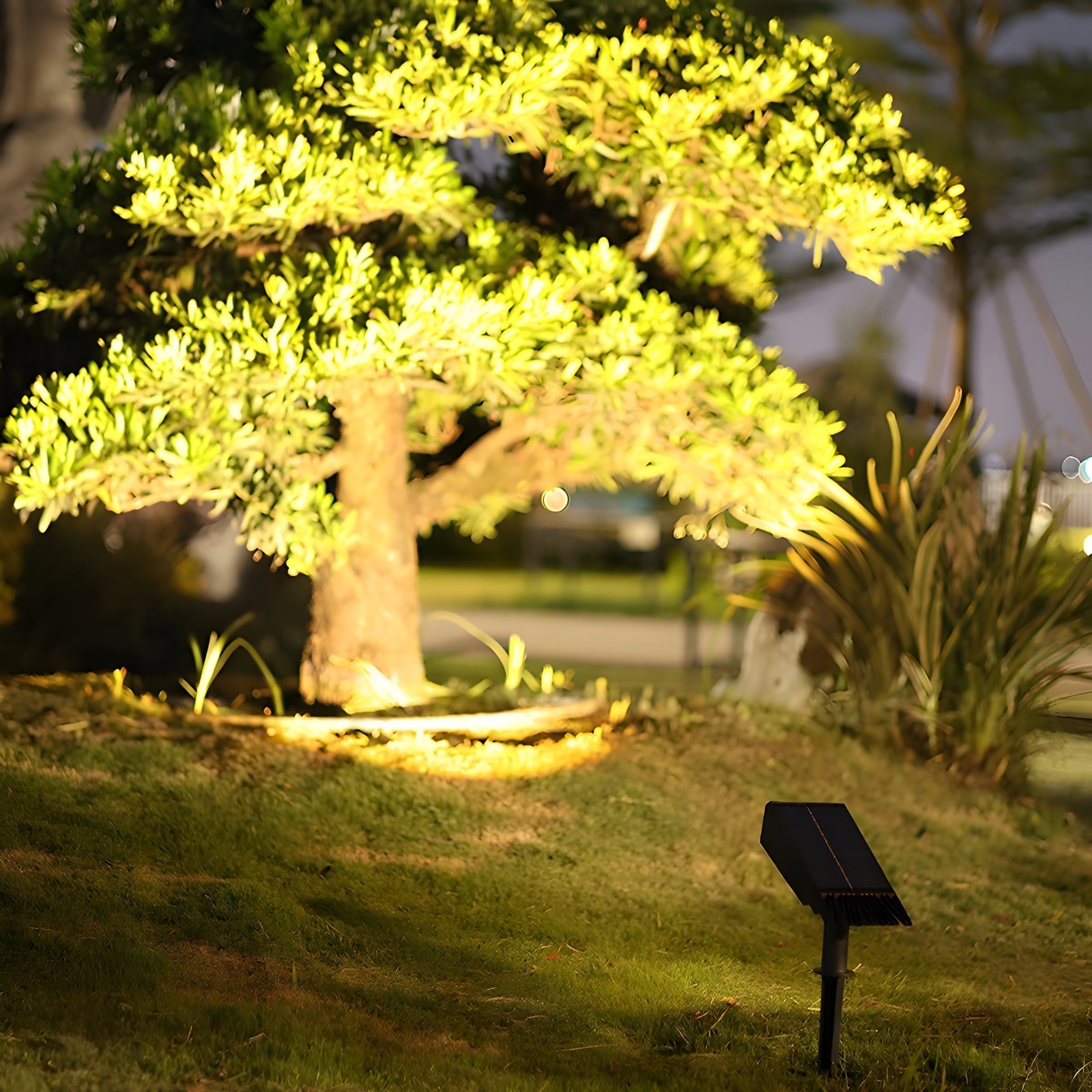 Solar Outdoor Spot Light Adjustable Head Garden Light